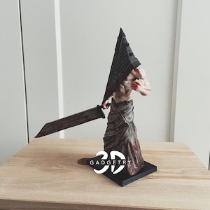 Silent Hill Pyramid Head Figure Handmade Horror Sculpture Video Game Collectible image 2