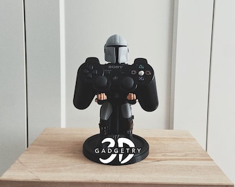 Mandalorian Controller , Phone Stand | Handcrafted Gaming Accessory , Decor | Holder for Gamers, Perfect Gift for Star Wars Fans