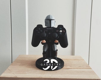 Controlador Mandaloriano, suporte para telefone | Acessório de jogo feito à mão, decoração | Suporte para jogadores, presente perfeito para fãs de Star Wars