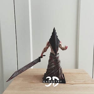 Silent Hill Pyramid Head Figure Handmade Horror Sculpture Video Game Collectible image 10