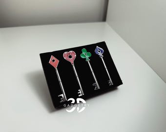 Resident Evil Prop Precinct Keys Set - Game-Inspired Key Props - Collector's Item for Horror Fans - Unique Decor Piece