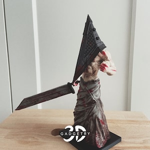 Silent Hill Pyramid Head Figure Handmade Horror Sculpture Video Game Collectible image 8