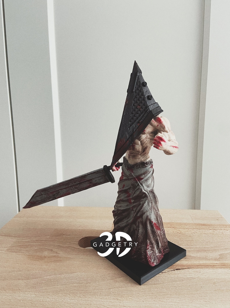 Silent Hill Pyramid Head Figure Handmade Horror Sculpture Video Game Collectible image 8