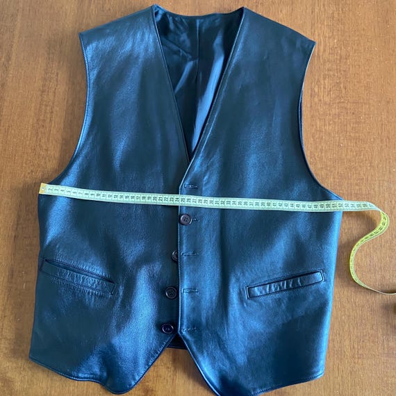 Gilet En Cuir Vintage 1984 – Taille XL, Style Moto, Excellent état
