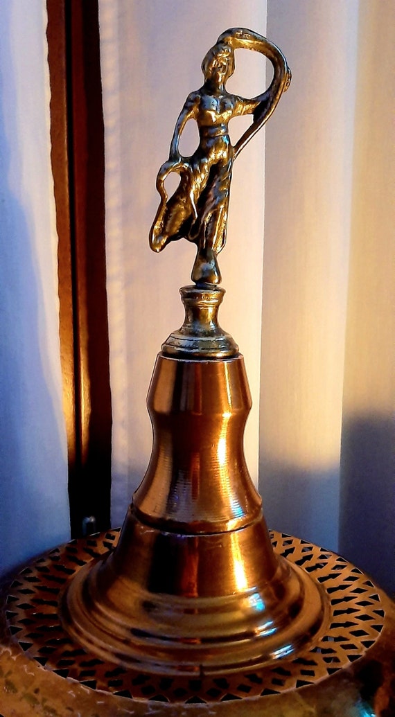 銅と真鍮のアンティーク イタリア火鉢 大きなキャンドルホルダー