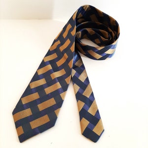 Cravate Créateur Italien Tino Cosma 100% Soie - Couleur Bleue, Neuf Sans étiquette