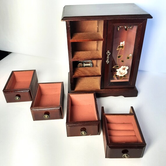 Scatola Di Legno, Quadrata In Legno, Incernierata, Per Artigianato, Gioielli, Polvere (12 X 12 X 5 Cm