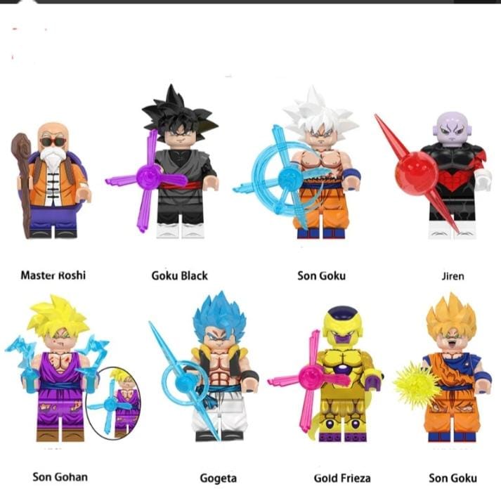 Dragon Ball Z Custom Mini Figures Compatible With Popular Brick