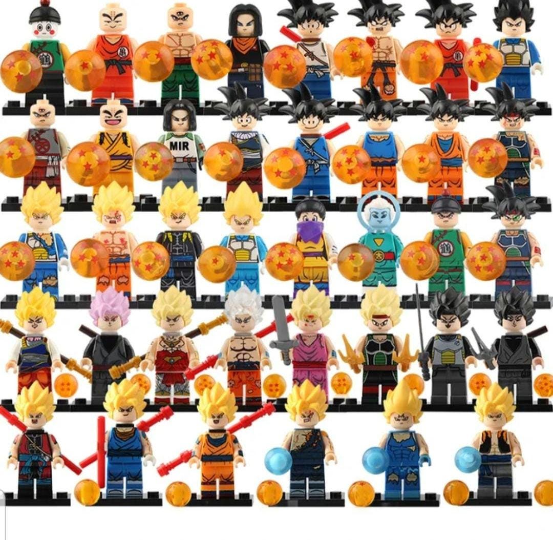 Dragon Ball Z Custom Mini Figures Compatible With Popular Brick