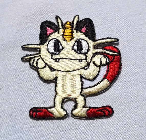 Meowth Pokemon Character Badge Clothing 