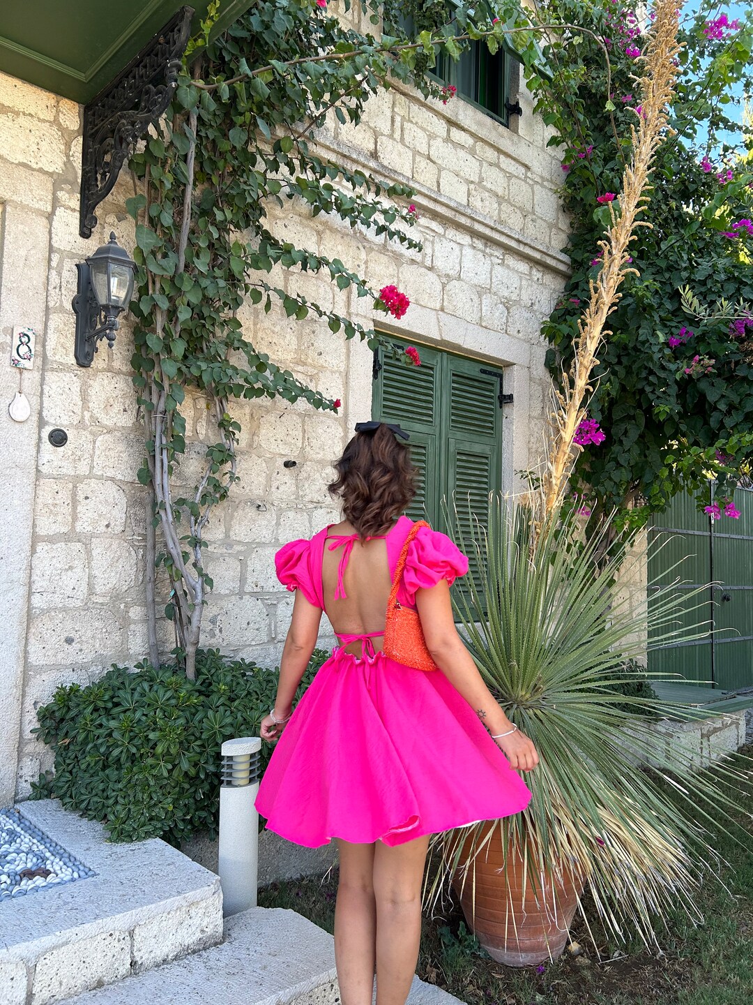Backless Linen Dress Linen Backless Backless Dress - Etsy