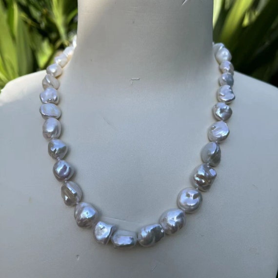 ブレスレット LESS IS MORE 3 pearl necklace 3.5-4.5mm Cultured Pearl Choker Necklace with Sterling