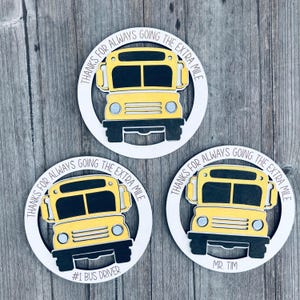 School Bus Driver Gift | Custom School Bus Driver Magnet | Bus Driver Appreciation Gift | Gift For Bus Drivers | End Of Year Gifts