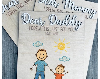 I Drew This Just For You Sign | DIY Gift From Kid | Father's Day Gift | Mother's Day Gift | Gift For Nana | Kids Drawing | Kids DIY