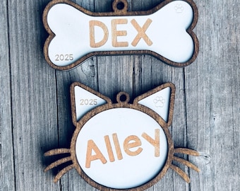 Personalized Pet Ornament | Cat Name Ornament | Dog Name Ornament | Pet Ornament