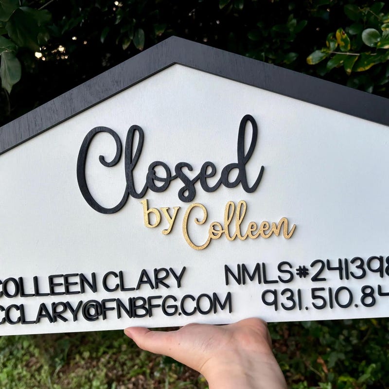 Realtor Closing Signs Realtor Sold Sign - Etsy