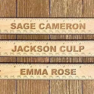 Custom Personalized Ruler for Kids School Gift | Back to School Gift | Measuring Ruler | Personalized Craft Supplies