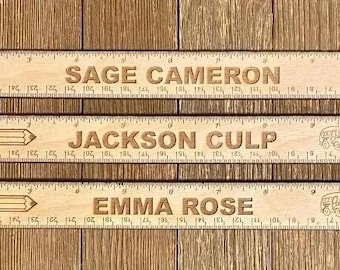 Custom Personalized Ruler for Kids School Gift | Back to School Gift | Measuring Ruler | Personalized Craft Supplies