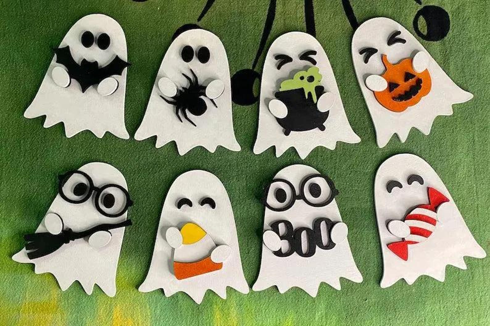 Cute Ghost Magnets | Halloween Decoration | Spooky Season | Wooden ...