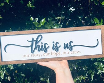This is Us Sign | Family Sign | Family Keepsake | Home Decor