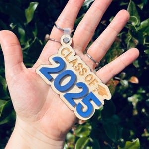 Class of Any Year Keychain | Class of 2025 Keychain | Graduation Gift | School Color Keychain