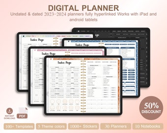 digitaal dagboek, goodnotes planner, ipad planner, notability planner, megabundel digitale planner