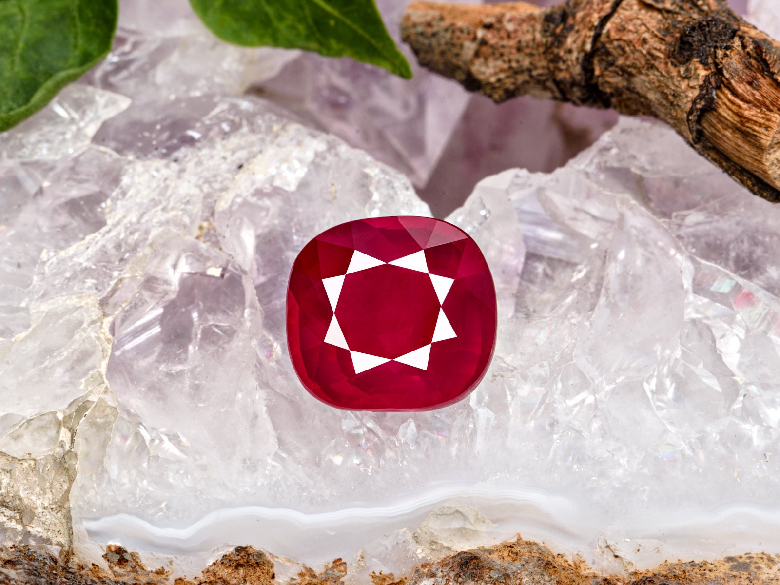 Remarkable Ruby 5.01 Ct. Ruby Mined in Mozambique Certified by GRS Cushion, 10.21 X 9. ...