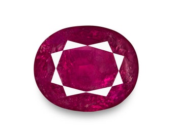 11.10 Ct. Ruby - Mined in Burma - Oval, 15.57 x 12.83 x 5.71 mm - Natural, Untreated - "Exclusive"