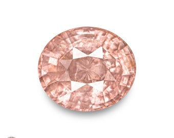 3.04 Ct. Padparadscha Sapphire - Mined in Sri Lanka - Certified by IGI, AIGS & Guild - Oval, 9.47 x 8.19 x 4.78 mm - Natural, Untreated
