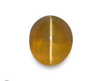 2.26 Ct. Chrysoberyl Cat&#39;s Eye - Mined in Sri Lanka - Certified by IGI - Oval, 6.98 x 6.04 x 5.29 mm - Natural, Untreated - &quot;Honey&quot; - &quot;Rare&quot;