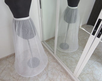 Wedding Petticoat, Bridal Petticoat, Petticoats unique size, 1 Hoop Underskirt, Crinoline Bridal Wedding, One-Tiered Netted Petticoat, Skirt