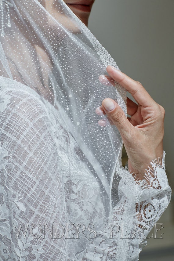 Sparkling Cathedral Wedding Veil: Glamorous Bridal Veil - Etsy