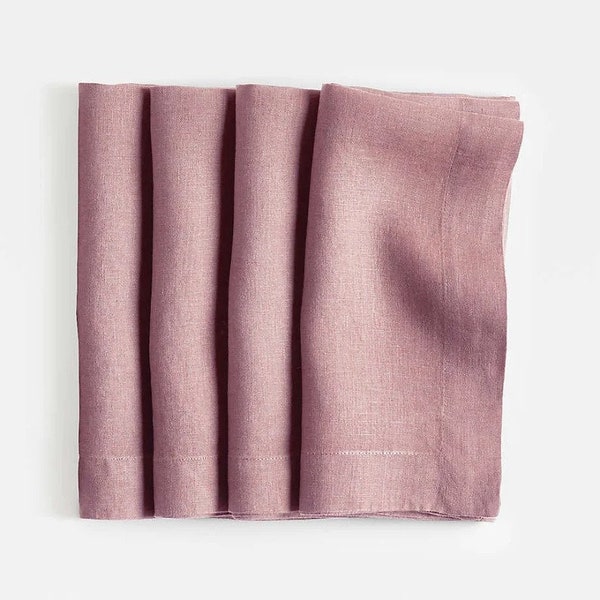 50 Piece Dusty Rose Napkins Perfect For Wedding Napkins Washable Napkins Reusable Napkins Handmade Napkins