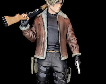 Leon Kennedy with Jacket Compatible With Resident Evil 4