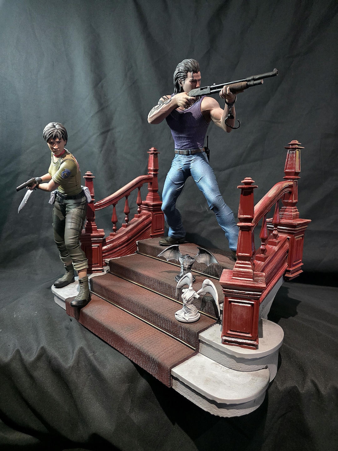 1/6 バイオハザード ゼロ ビリー＆レベッカ プレミアムスタチュー