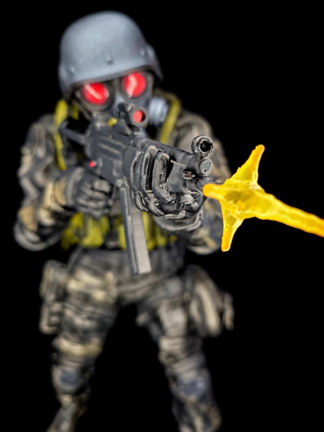 ハンク 1/6 フィギュア（取り外し可能なマズルフラッシュ付き）バイオ