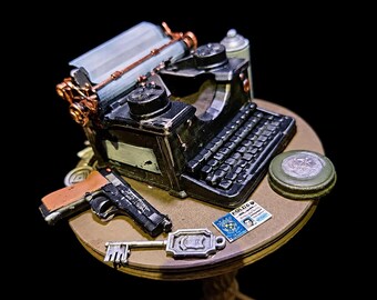 バイオハザード対応 1/6スケール タイプライター、テーブル、キー
