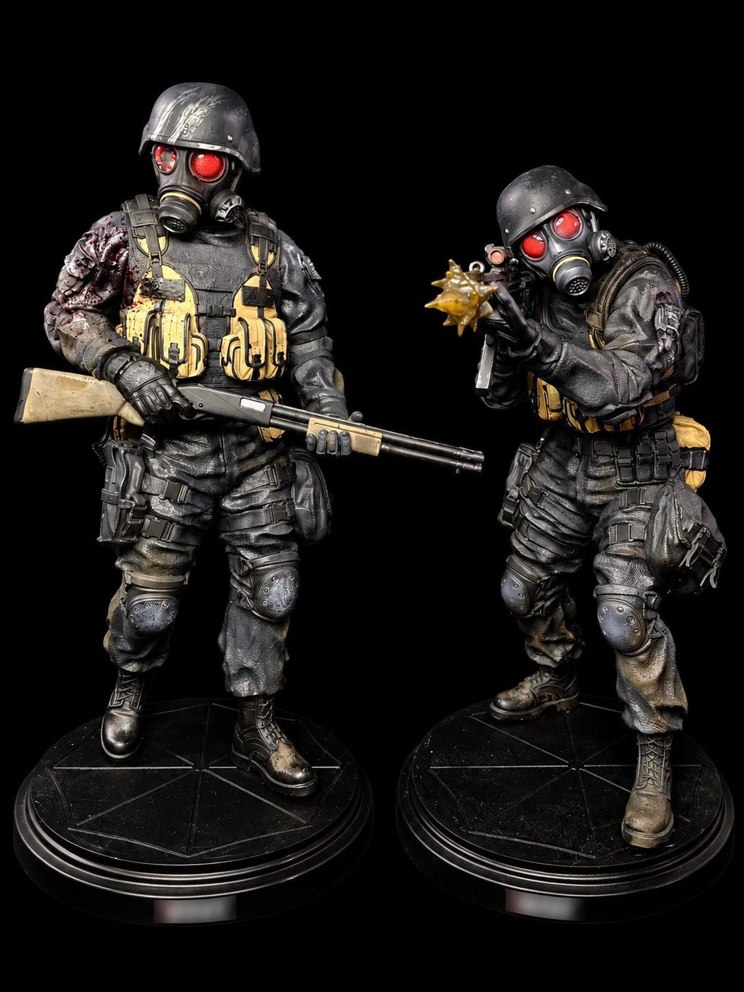 ゴースト＆ハンク U.S.S 1/6 ダブルパックスタチュー（バイオハザード2