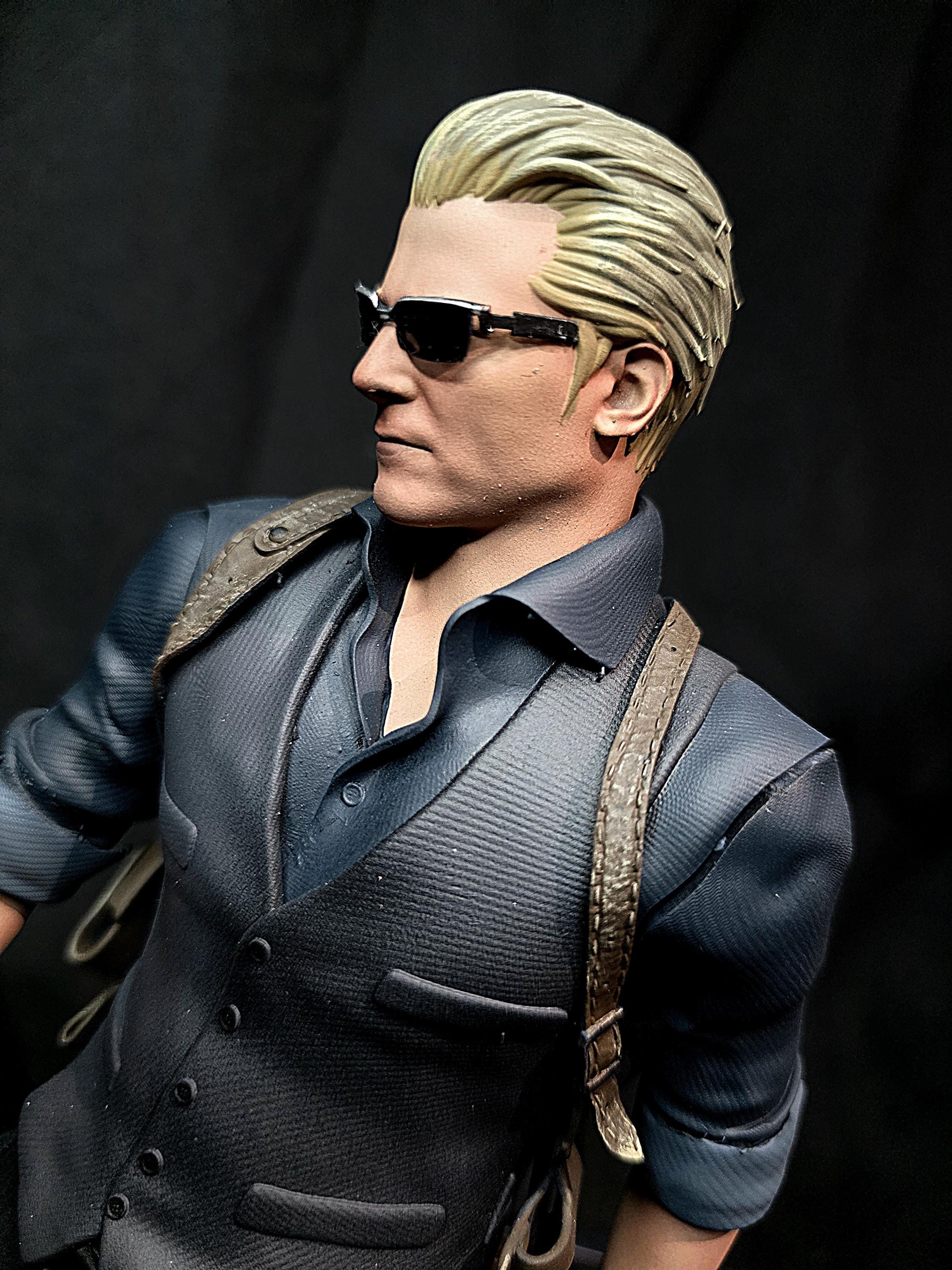 1/6 ウェスカー RE4 風 カスタムフィギュア バイオハザード バイオハザード4 リメイク アルバート・ウェスカー 1/6スケール