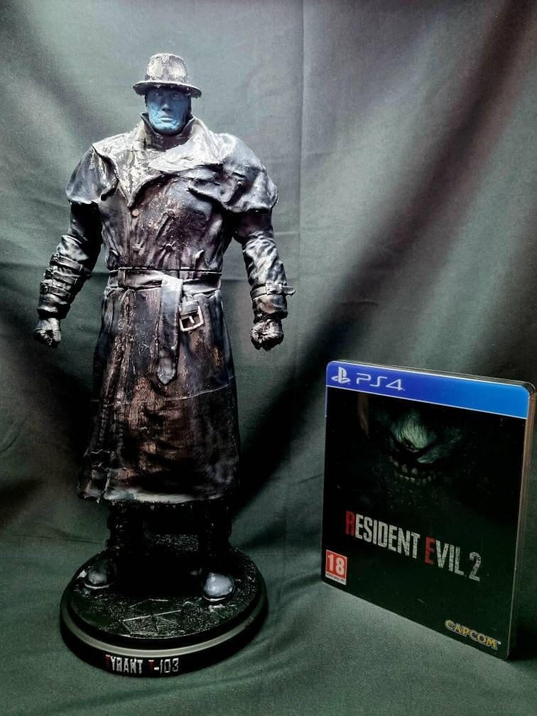 Mr X Resident Evil 2 by Niloartist, Game Art, Sculpture