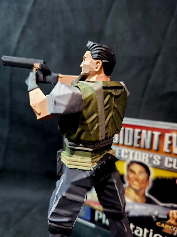 Resident Evil Chris Redfield Low Poly Series - Etsy Resident Evil Chris Redfield Low Poly Series - Etsy