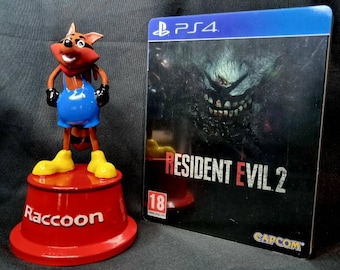 Mascotte de Mr Raccoon, Resident Evil 2, taille réelle, 15 cm de haut