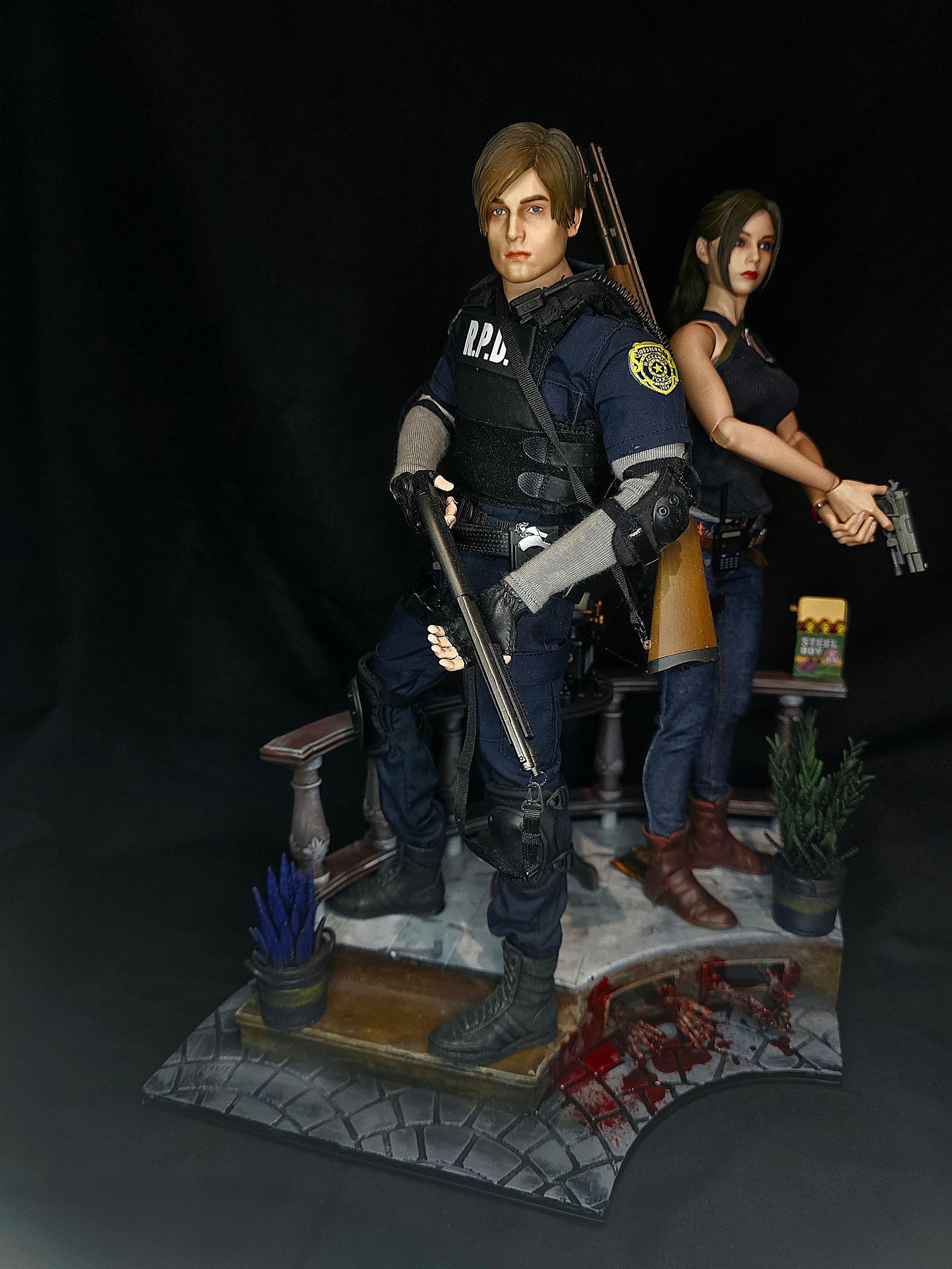 Lego Re2 Rpd RPD 1/6 Premium Diorama/base Compatible With Resident Evil 2 - Etsy