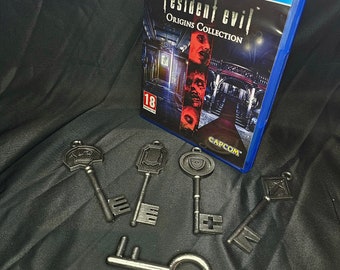 Resident Evil Mansion Keys (2002) (set of 5) 1:1 Prop Replica