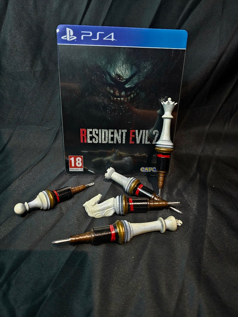 Re2 Remake Rook Plug Resident Evil 2 Plugs All 6 Included! 1:1 Prop Replica - Etsy