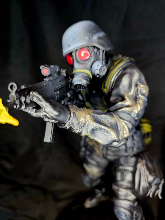 ハンク 1/6 フィギュア（取り外し可能なマズルフラッシュ付き）バイオ