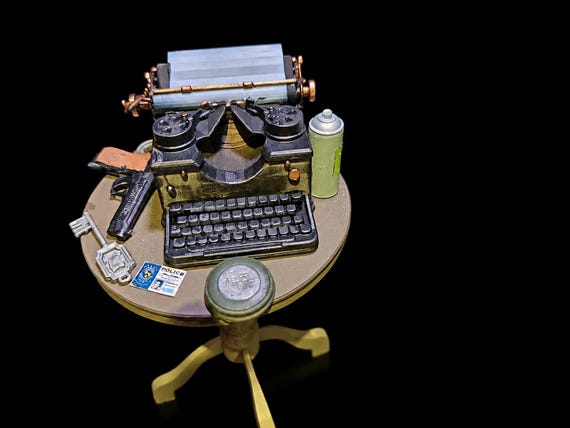 バイオハザード対応 1/6スケール タイプライター、テーブル、キー