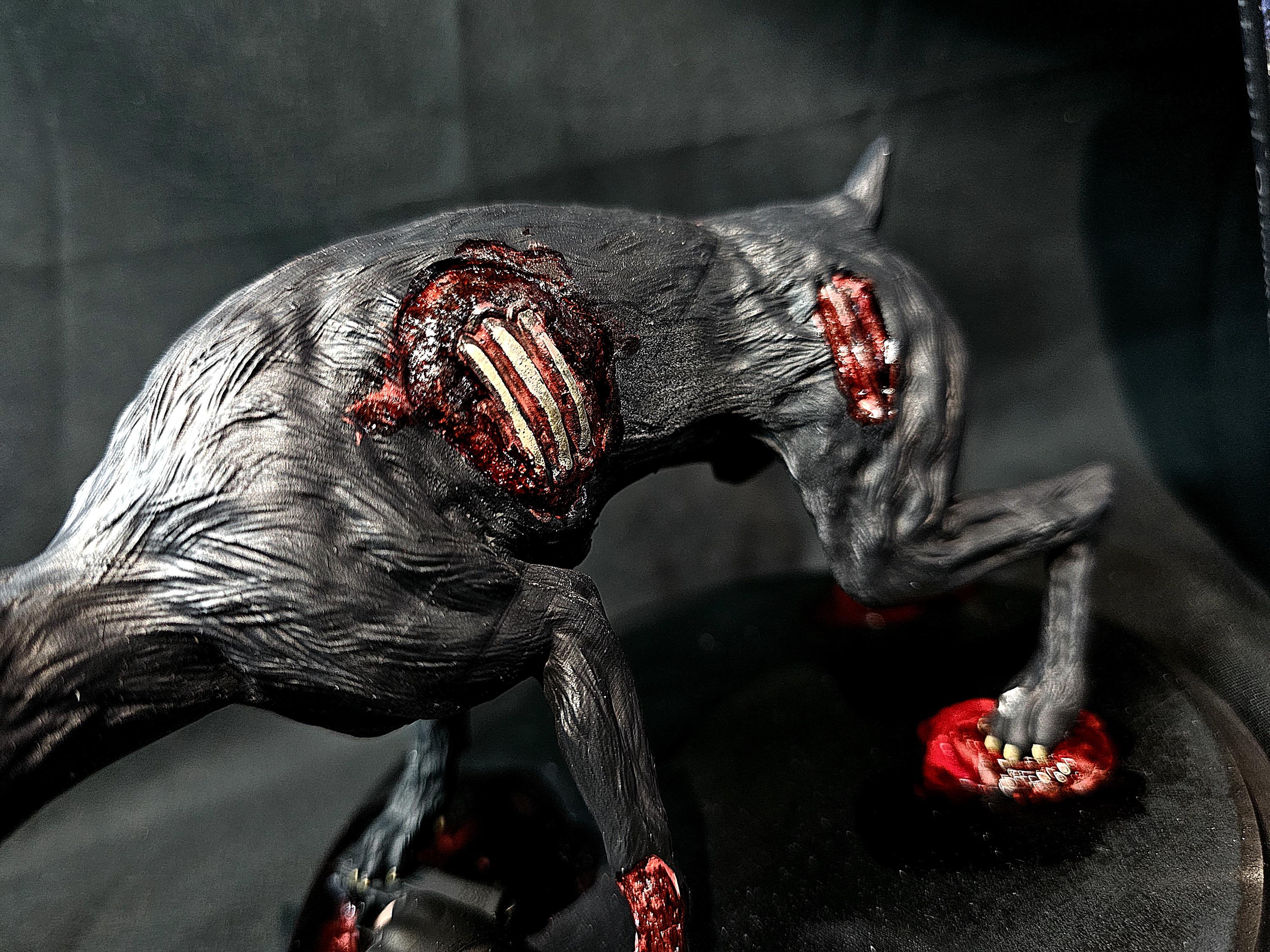 Resident Evil 1/6 Zombie Dog Cerberus - Etsy, image size:3000x2250