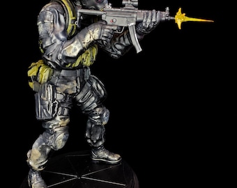 ハンク 1/6 フィギュア（取り外し可能なマズルフラッシュ付き）バイオ