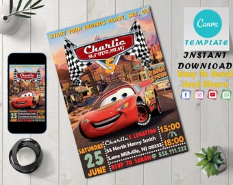 lightning mcqueen etsy